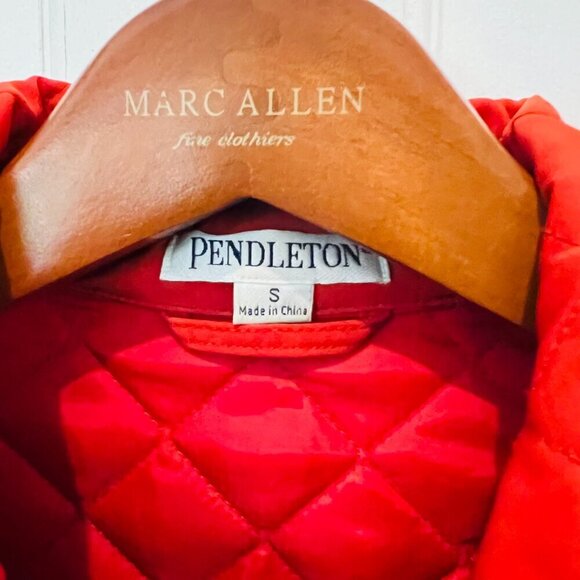 Pendleton Quilted Hunting Shooting Chore Jacket Coat Orange Size Small - Picture 15 of 16
